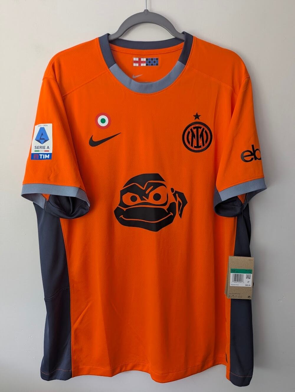 Inter Milan Barella Soccer Jersey XL Men TMNT 2023-24 Third NWT Authentic Nike